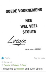 Retweets dankzij humor - Loesje